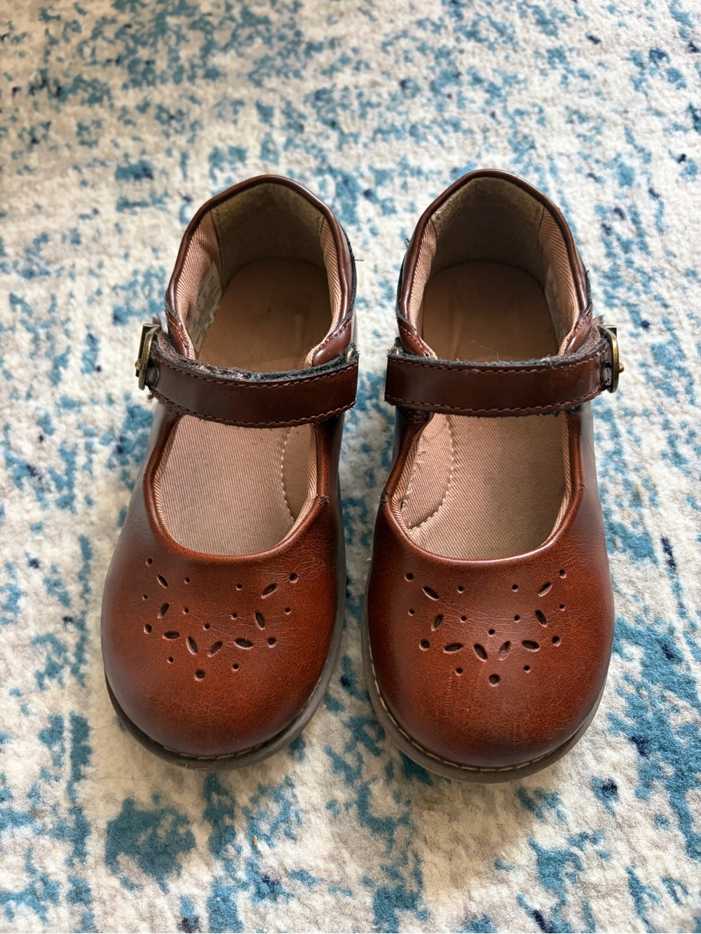 Stride Rite Brown Mary Jane Dress Shoes for Kids